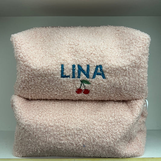 Trousse Beauté Rose - Personnalisable