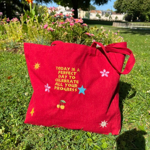 Tote Bag Rouge - Personnalisable