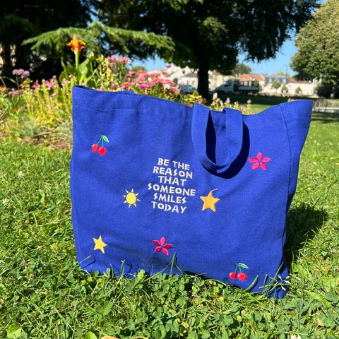 Tote Bag Bleu - Personnalisable