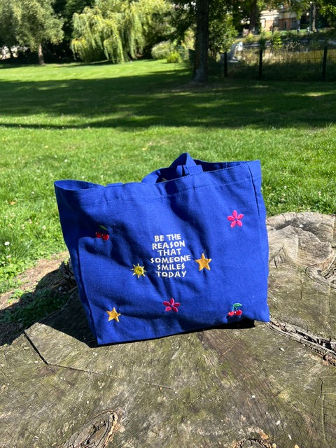 Tote Bag Bleu - Personnalisable