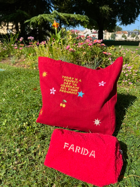 Tote Bag Rouge - Personnalisable