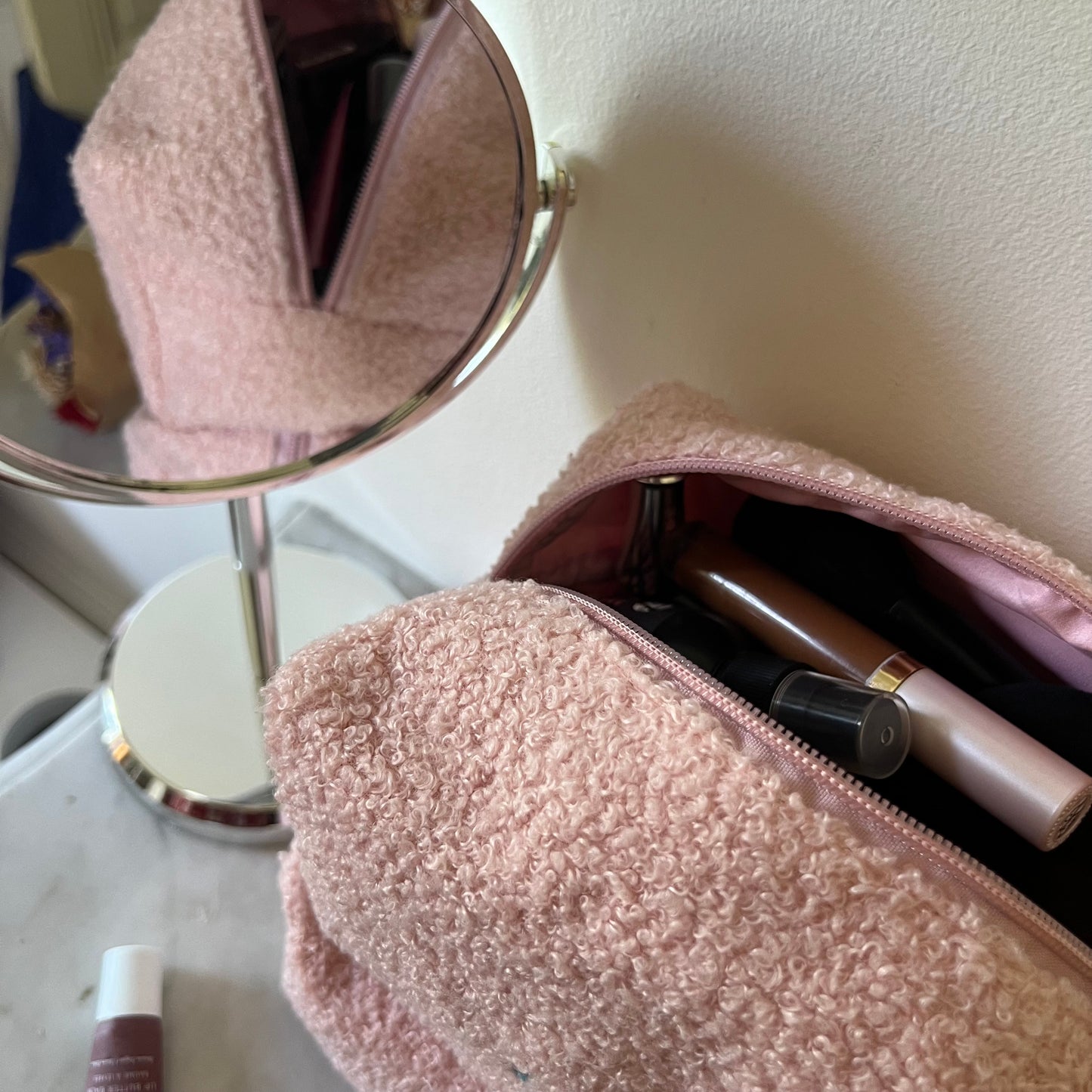 Trousse Beauté Rose - Personnalisable