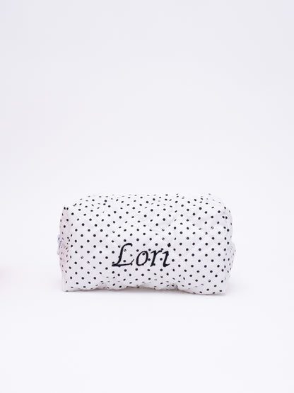 Trousse Beauté à Pois - A personnaliser