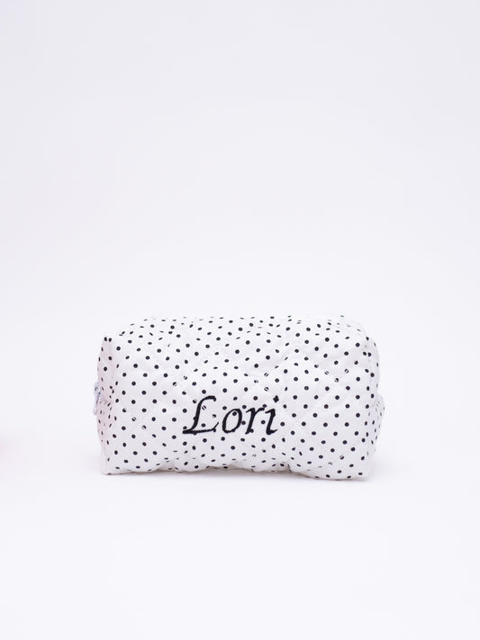 Trousse Beauté à Pois - A personnaliser