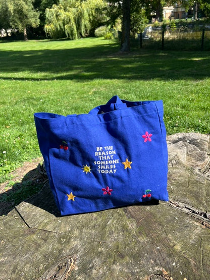 Tote Bag Bleu - Personnalisable